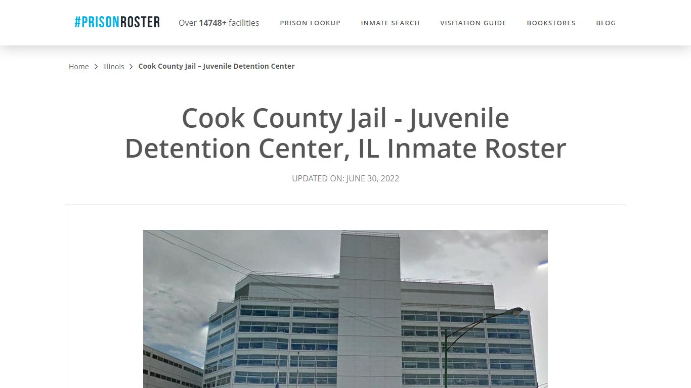 Cook County Jail - Juvenile Detention Center, IL Inmate Roster